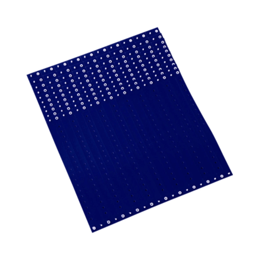 plastic regular wristband in navy blue - shown in sheets of 10 