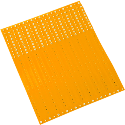 neon orange plastic regular 3/4" solid wristband in sheets of 20 
