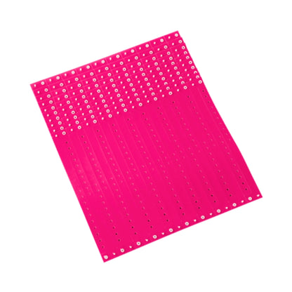 plastic regular wristband in neon pink - shown in sheets of 10 
