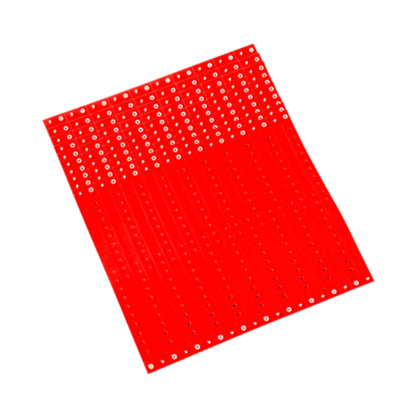 plastic regular wristband in neon red - shown in sheets of 10 