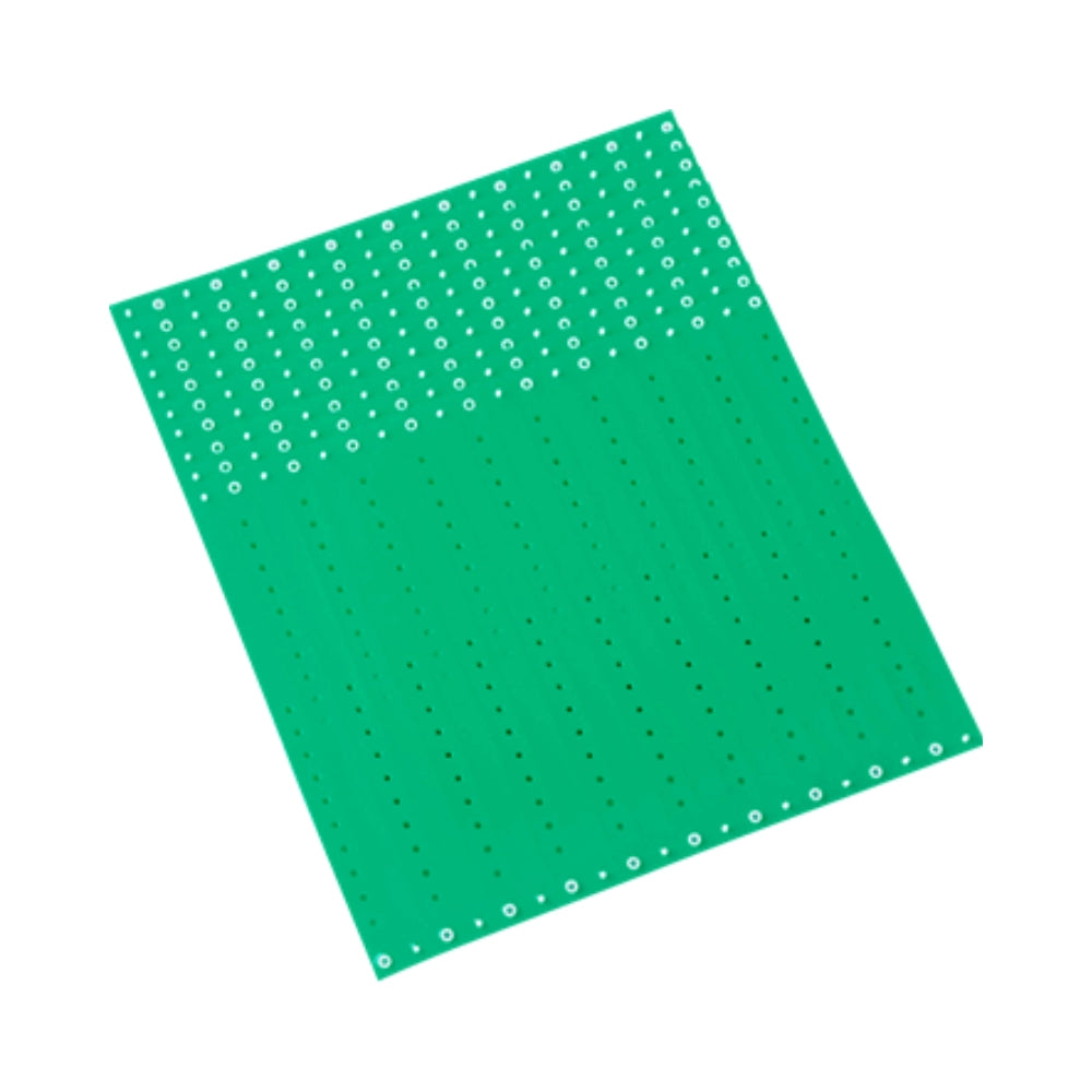 plastic regular wristband in pantone green  - shown in sheets of 10 