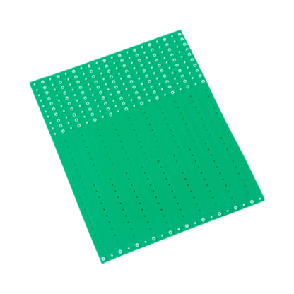plastic regular wristband in pantone green  - shown in sheets of 10 