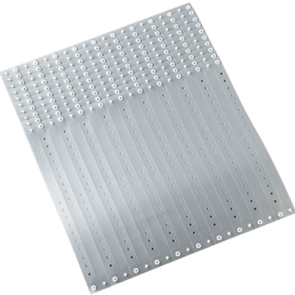 silver plastic regular 3/4" solid wristband in sheets of 20 