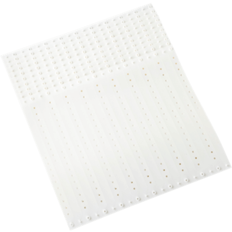 white plastic regular 3/4" solid wristband in sheets of 20 