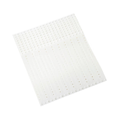 plastic regular wristband in white - shown in sheets of 10 