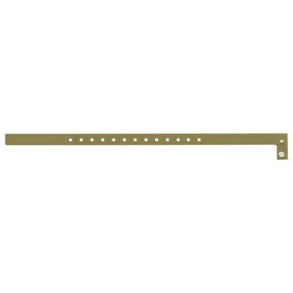 plastic slim solid wristband in gold