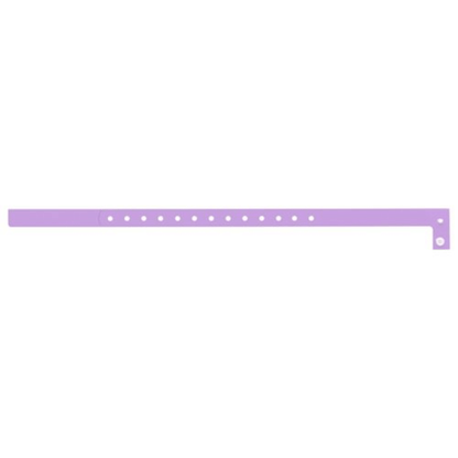 plastic slim solid wristband in lavender