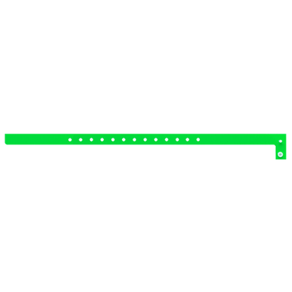 plastic slim solid wristband in neon green