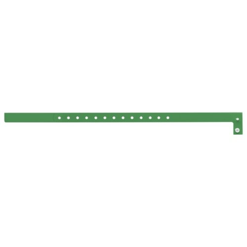 plastic slim solid wristband in pantone green