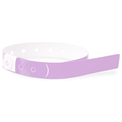 plastic slim solid wristband in lavender