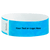 solid neon blue qwik fit tyvek 3-4 wristband - great for customization - round version shown