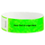 solid neon green qwik fit tyvek 3-4 wristband - great for customization - round version shown