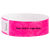 solid neon pink qwik fit tyvek 3-4 wristband - great for customization - round version shown