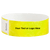 solid neon yellow qwik fit tyvek 3-4 wristband - great for customization - round version shown