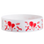 White wristband with red balloon and star patterns 