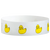 White wristband with yellow rubber duck illustrations 