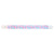 white tyvek wristband with neon pink and neon blue dots and lines - sprinkles - flat version shown