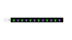 Tyvek 3/4" Wristbands - Hallowe'en Spiders