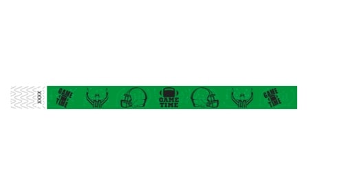 Tyvek 3/4" Wristbands - Game Time