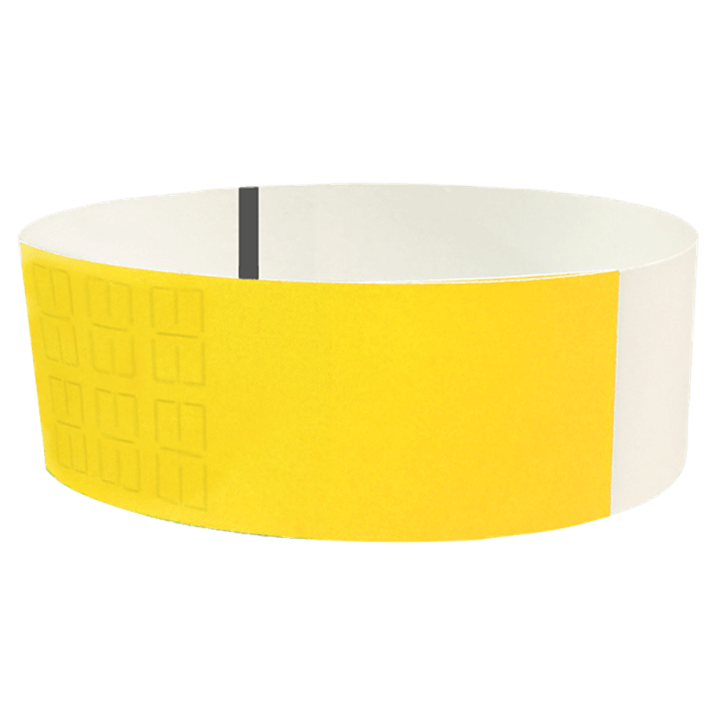 thermal wristbands pantone yellow