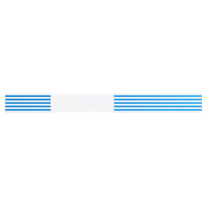 thermal wristbands neon blue stripes