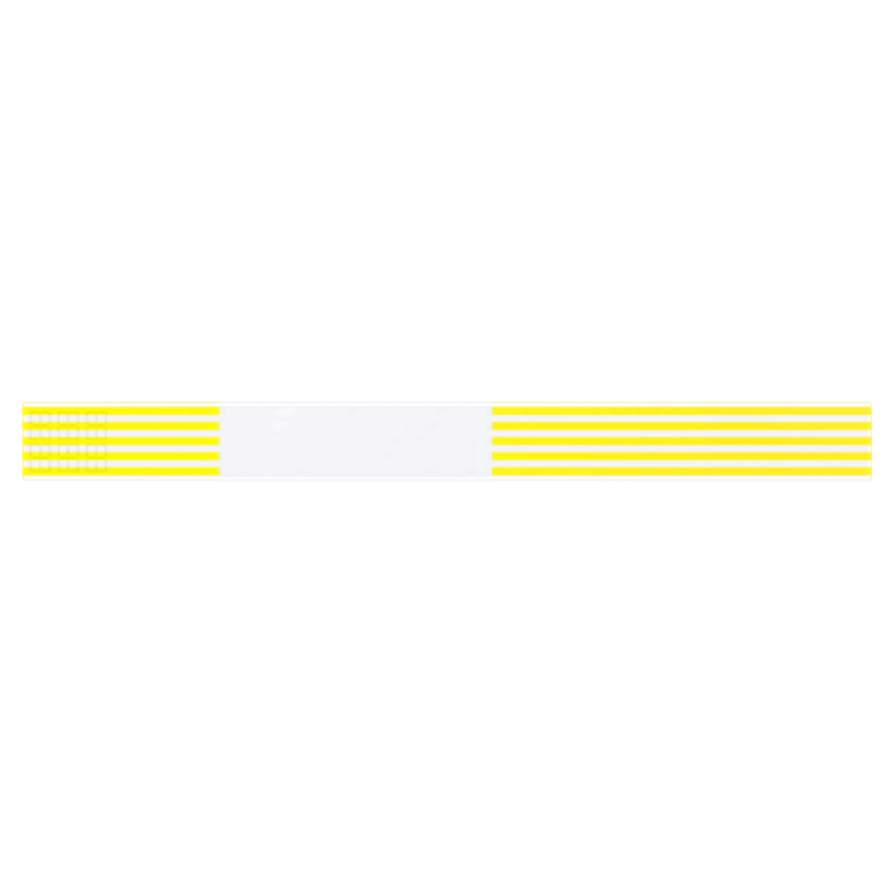 thermal wristbands pantone yellow stripes
