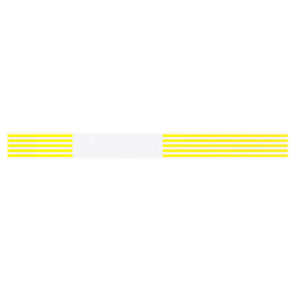 thermal wristbands pantone yellow stripes