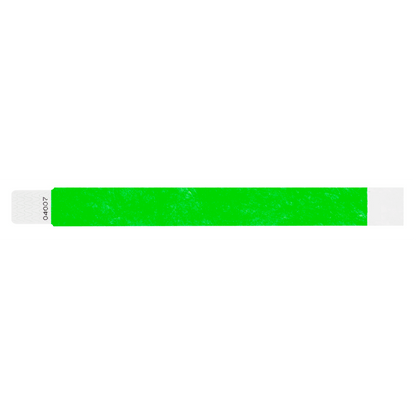 tyvek 1" qwik fit wristbands neon green