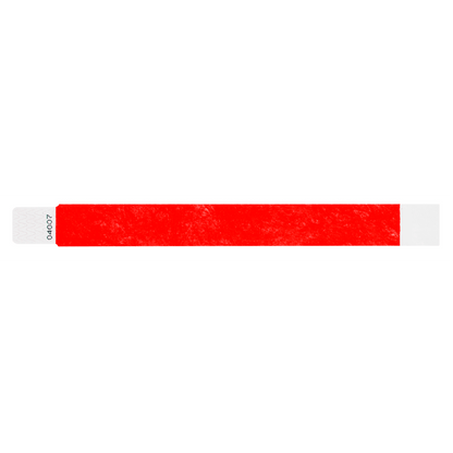 tyvek 1" qwik fit wristbands neon red