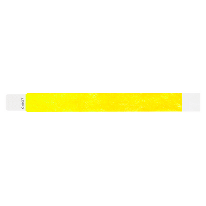tyvek 1" qwik fit wristbands neon yellow