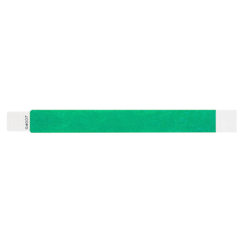 tyvek 1" qwik fit wristbands pantone green