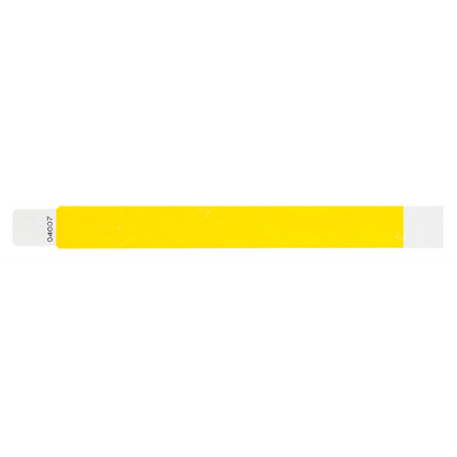 tyvek 1" qwik fit wristbands pantone yellow