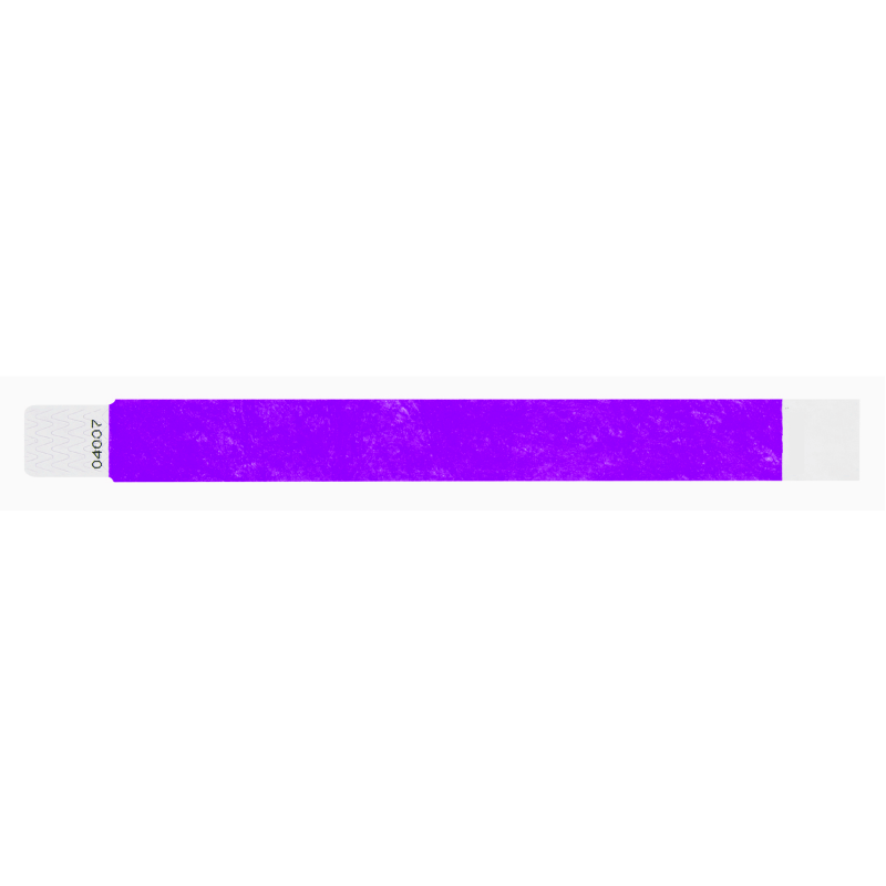 tyvek 1" qwik fit wristbands purple