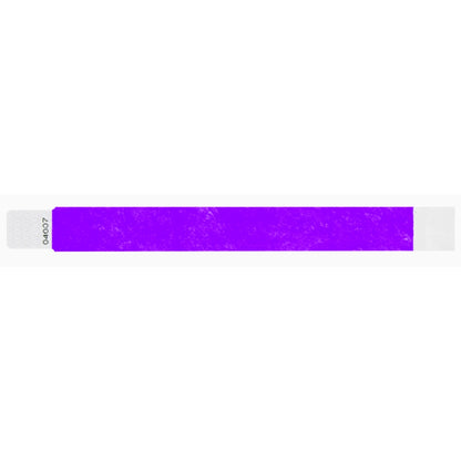 Tyvek 1" qwik fit wristband in purple - shown in flat 