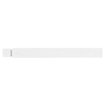 tyvek 1" qwik fit wristbands white