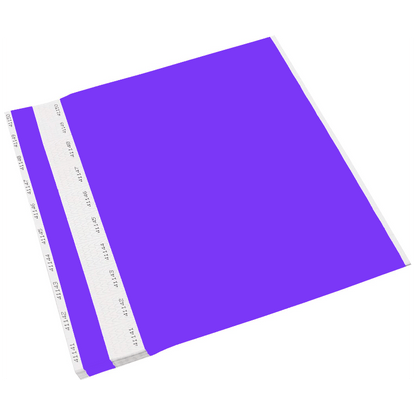 tyvek 1" detachable stub wristband sheets of 10 shown in purple