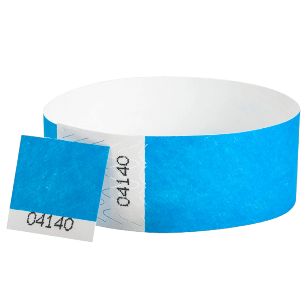 Custom - Detachable Stub - 1" Tyvek® Wristbands
