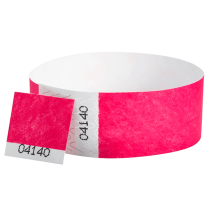 Custom - Detachable Stub - 1" Tyvek® Wristbands