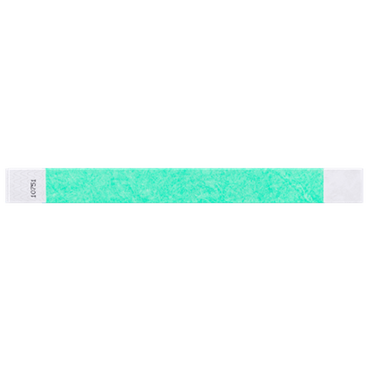 aqua tyvek 1" solid wristband