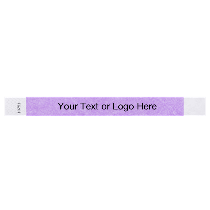 berry tyvek 1" solid wristband with a placeholder to customize with your text or logo