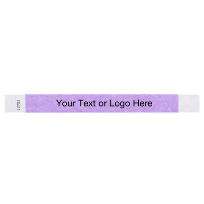 berry tyvek 1" solid wristband with a placeholder to customize with your text or logo