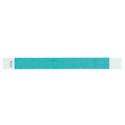 caribbean blue tyvek 1" solid wristband