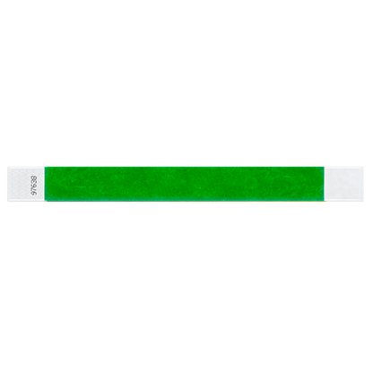kelly green tyvek 1" solid wristband