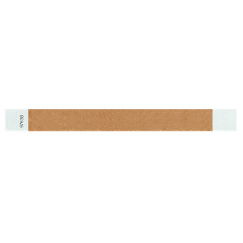 mocha tyvek 1" solid wristband