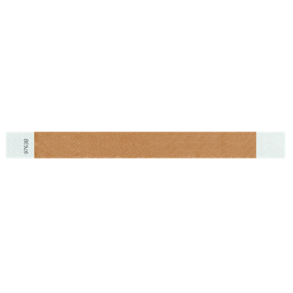 mocha tyvek 1" solid wristband