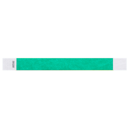 pantone green tyvek 1" solid wristband