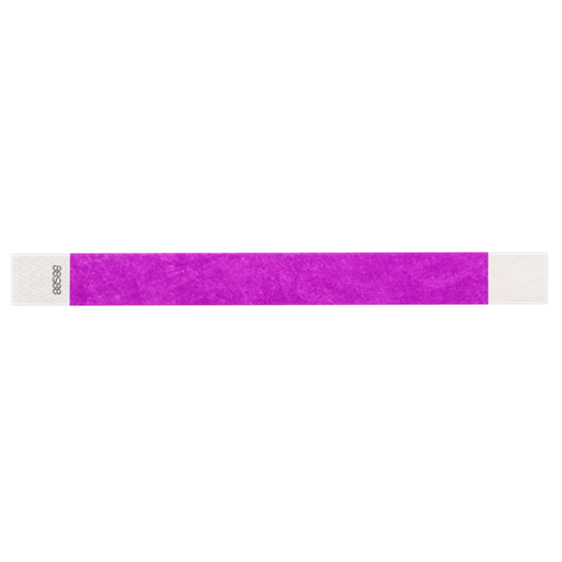 pantone purple tyvek 1" solid wristband