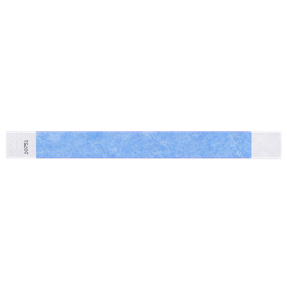 sky blue tyvek 1" solid wristband