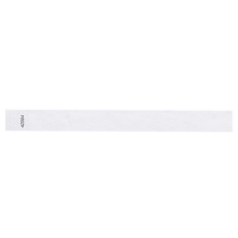 white tyvek 1" solid wristband