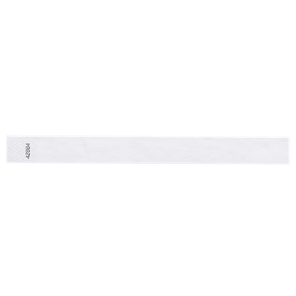 white tyvek 1" solid wristband